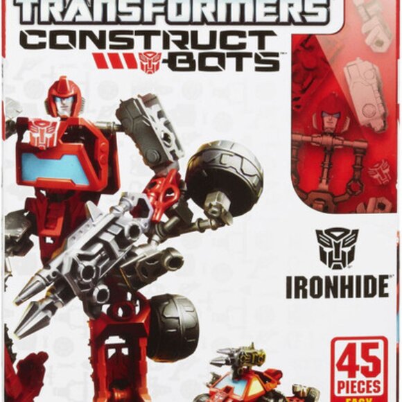 Transformers Construct-Bots Scout Class IRONHIDE 2-in-1 Build, SEALED - Picture 1 of 10